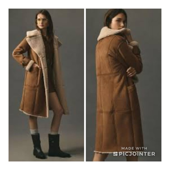 Avec Les Filles Jackets & Blazers - Avec Les Filles Faux Shearling Coat like new